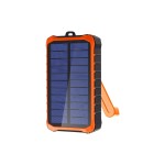 4smarts Solar-Powerbank Prepper, 12.000mAh, Solarpanel oder Handkurbel