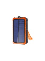 4smarts Solar-Powerbank Prepper, 12.000mAh, Solarpanel oder Handkurbel