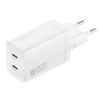 4smarts Chargeur mural USB PDPlug Dual 2x USB-C 45 W GaN