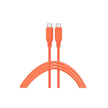 4smarts USB-C-C High Flex Silikon Kabel, 60Watt: Farbe: Orange, 1.5m