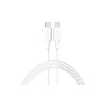 4smarts USB-C-C High Flex Silikon Kabel, 60Watt: Farbe: Weiss, 1.5m