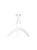 4smarts USB-C-C High Flex Silikon Kabel, 60Watt: Farbe: Weiss, 1.5m