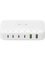 4smarts 7in1 Ladestation, Wireless Charger, Weiss