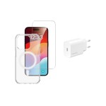 4smarts Coque arrière 3in1 Premium Starter Set iPhone 15 Pro