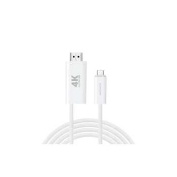 4smarts USB-C auf HDMI PD, 2m, 100Watt, Farbe: white 4smarts USB-C auf HDMI PD, 2m, 100Watt, Farbe: white