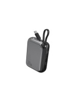 4smarts Powerbank Pocket mit, USB-C Kabel 10000mAh 30W spacegrau
