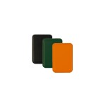 4smarts Set de 3 portefeuilles RFID Noir/Vert/Cognac