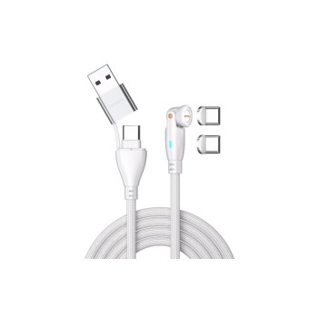 4smarts USB-C/A Kabel, 1.8m, weiss, 100W