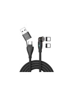 4smarts USB-C/A cable, 1.8m, black , 100W