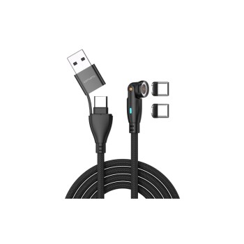 4smarts USB-C/A Kabel, 1.8m, schwarz, 100W