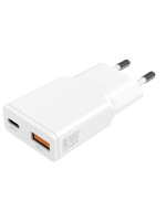 4Smarts Netzladegerät PDPlug Slim Duos, 30W GaN, 1C+1A, white