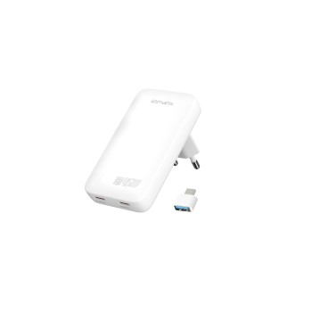 4smarts Ladegerät FlatPlug Slim Dual, 45W GaN, 2C, weiss 4smarts Ladegerät FlatPlug Slim Dual, 45W GaN, 2C, weiss