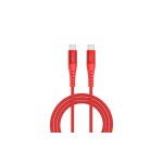 USB-C cable PrimeCord 60W, 1,5m, red