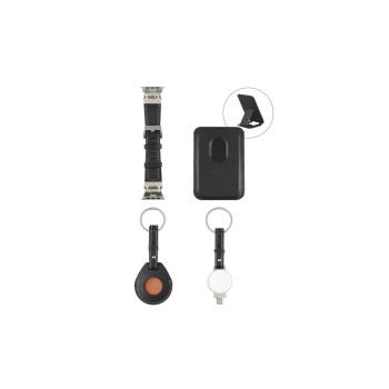 4Smarts Style Zubehör-Set, 4-teilig, Apple kompatibel, black 