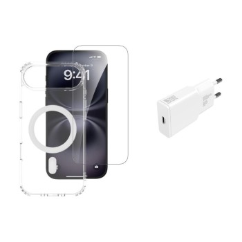 4smarts 3in1 Set, Glas, Cover, Charger, iPhone Air, MagSafe-Kompatibel