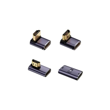 4smarts HDMI 8K Adapter Set, HDMI2.1, Adapter oben, unten, seitlich, Kupplung