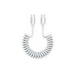 4smarts Câble spiralé USB 2.0 USB C - USB C 1.35 m Blanc