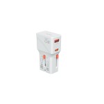 4smarts Adaptateur de voyage mondial Nomad Pocket 25W 1C+1A, blanc