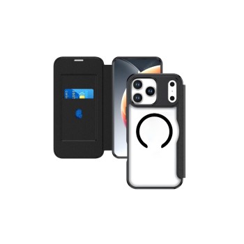 4smarts Urban Pro Flipcase, black , iPhone 17 Pro Max