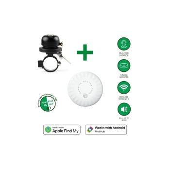 4smarts Localisateur SkyTag Duos avec sonnette pour vélo