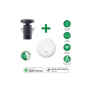4smarts Localisateur SkyTag Duos avec kit de montage sur fourche pour vélo