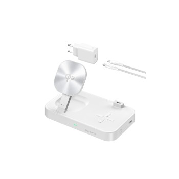 4SMARTS Qi2 15W Multi-Ladestation, MagSafe white 4SMARTS Qi2 15W Multi-Ladestation, MagSafe white