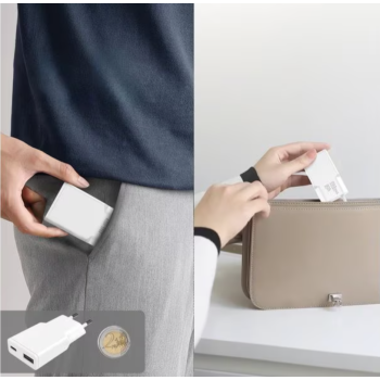 4smarts Chargeur mural USB PDPlug Duos Slim PD 20W 1xUSB-A et 1xUSB-C