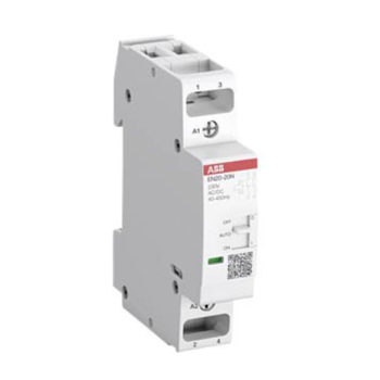 ABB 2-Kontakt-Installationsrelais, automatischer und manueller Ein-/Ausschaltmodus, 230-V-Wechselstromspule, 20 A