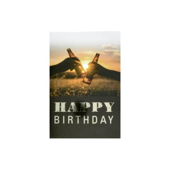 ABC Karte Geburtstag Happy Birthday, Cheers, 11 x 17cm ABC Karte Geburtstag Happy Birthday, Cheers, 11 x 17cm
