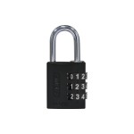 Abus Serrure à combinaison 144/30 B/DFNLI Noir Aluminium