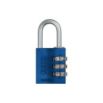 Abus Serrure à combinaison 145/30 Lock-Tag Bleu Aluminium