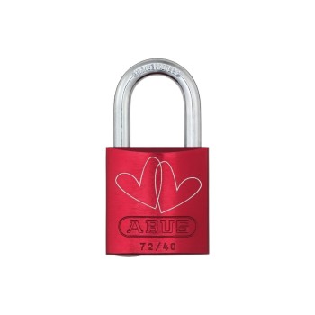 ABUS 72/40 red LoveLock 3, Doppelherzen schräg ABUS 72/40 red LoveLock 3, Doppelherzen schräg