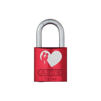 ABUS 72/40 red LoveLock 6 Herz with Pärchen, Vorhangschloss ABUS 72/40 red LoveLock 6 Herz with Pärchen, Vorhangschloss