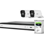 ABUS ABUS Komplett-Set TVVR36423T, 2x PoE Mini Tube-Kameras with NVR