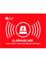 Warn Aufkleber Alarmanlage, german, kleine (Abmasse: 74x52.5 mm)
