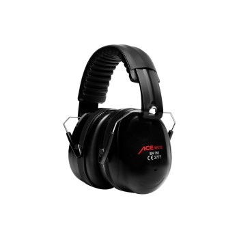 ACE Mute Kapsel Gehörschutz Schwarz, Verstellbar, EN 352 Zertifiziert, -32dB