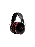 ACE Mute Kapsel Gehörschutz Schwarz/Rot, Verstellbar, EN 352 Zertifiziert, -32dB