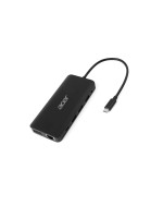 Acer Dockingstation USB-C,12-in-1, black, USB, HDMI, DP, SD+TF-Slots, Audio, RJ45