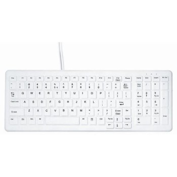 Active Key desinfizierbare keyboard, white, USB 2.4Ghz, with Wechselmembrane
