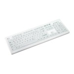 Active Key desinfizierbare clavier, blanc, USB, vollversiegelt IP68