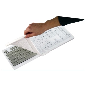 Active Key desinfizierbare keyboard, white, USB, with Wechselmembrane