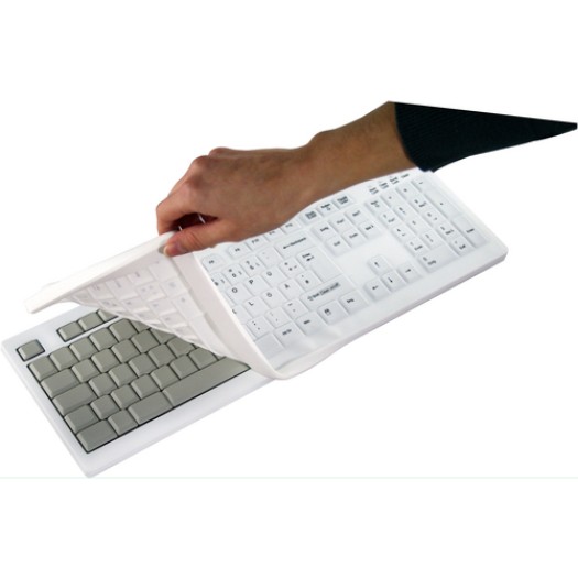 Active Key desinfizierbare clavier, blanc, USB, avec Wechselmembrane