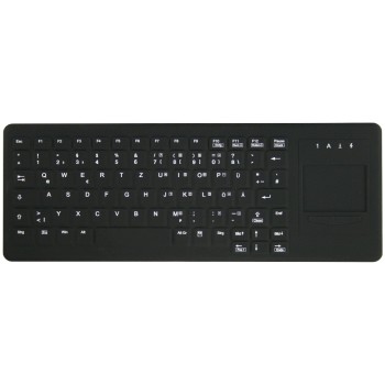 Active Key desinfizierbare keyboard, with Touchpad USB black 