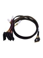 Adaptec SFF-8654 - 2xSFF-8639 x2 U.2, 0.8M, Anschluss U.2 SAS/SATA/NVME HDDs&SSDs