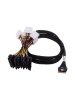 Adaptec SFF-8654 - 2xSFF-8639 x1 U.2, 0.8M, Anschluss U.2 SAS/SATA/NVME HDDs&SSDs