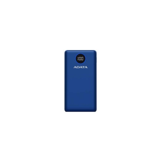 Adata PowerPack P20000QCD Blue, 20000mAh, 2x USB-A, 2x USB-C Ausgang