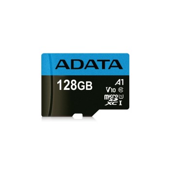 ADATA SDXC Card 128GB A1, Class 10, Bis for 100 MB/25 MB pro Sek, -25 bis 85 °C