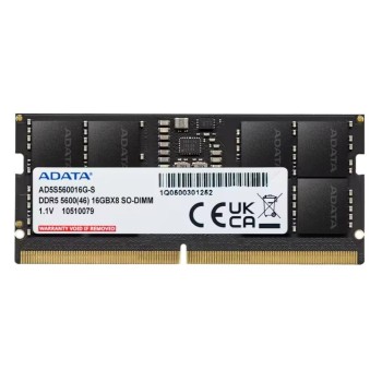 ADATA SO-DDR5-RAM AD5S560016G-S 5600 MHz 1x 16 GB ADATA SO-DDR5-RAM AD5S560016G-S 5600 MHz 1x 16 GB