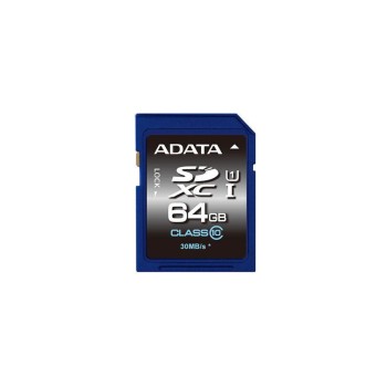 SDXC Card 64GB, ADATA, Premier UHS-I C10, lesen: 30MB/s schreiben: 10MB/s SDXC Card 64GB, ADATA, Premier UHS-I C10, lesen: 30MB/s schreiben: 10MB/s