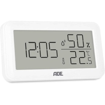 ADE Wetterstation Thermo-Hygrometer, white, versch. Anzeigen, 15x3.5x8.5 cm, Kunststoff ADE Wetterstation Thermo-Hygrometer, white, versch. Anzeigen, 15x3.5x8.5 cm, Kunststoff
